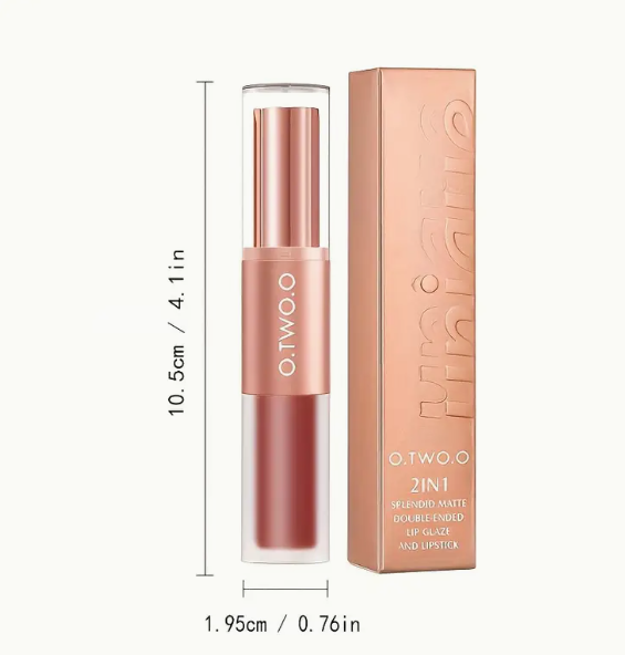 O.TWO.O Matte Lipstick Double-Head Lip Glaze