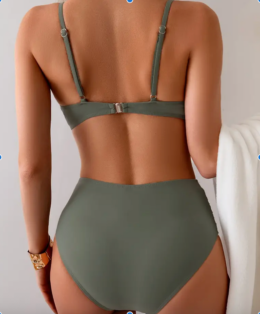 Stretchy Polyamide Bikini] High Stretch Polyamide Bikini Swimsuit