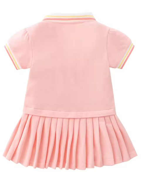 Girls Cotton Polo Dress